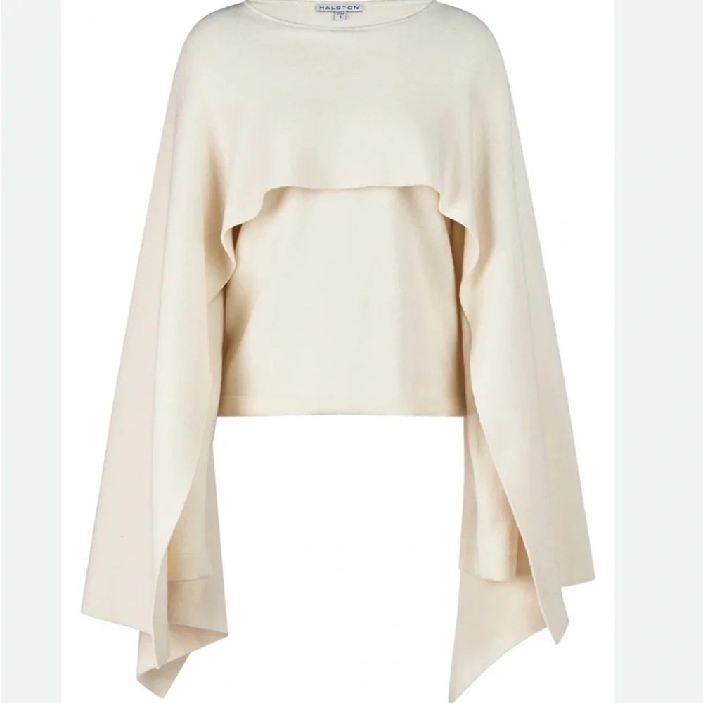 New Halston AMIR SWEATER IN WOOL AND CASHMERE size XS ( fits S) - Picture 2 of 4